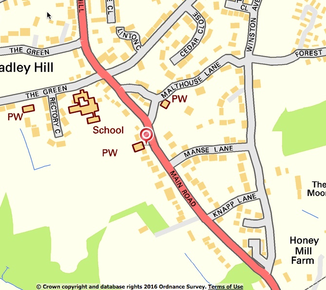 Tadley Main Road Map